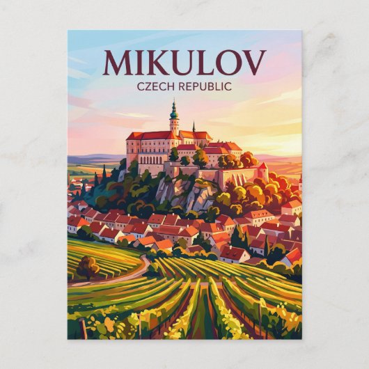 Carte Postale Mikulov République tchèque (Devant)