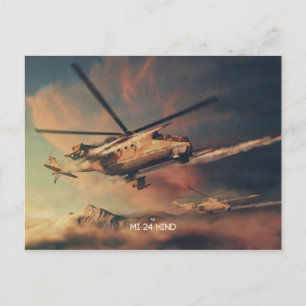 Carte postale Mil Mi-24 Hind