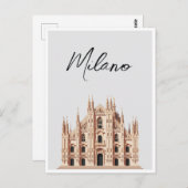Carte Postale Milan Italie (Devant / Derrière)