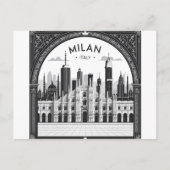 Carte Postale Milan Italie Toit Terrasse (Devant)