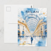 Carte Postale Milan Italie Voyages (Devant / Derrière)