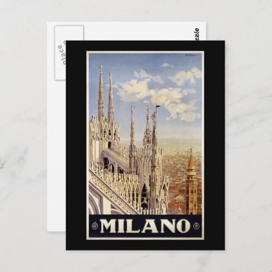 Carte Postale Milano (Devant / Derrière)