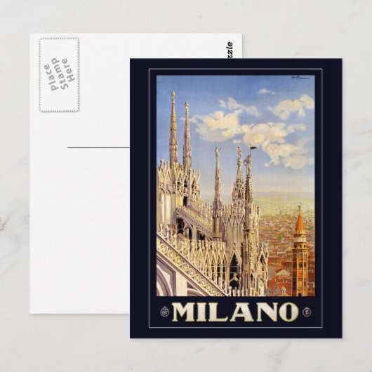 Carte Postale Milano (Devant / Derrière)