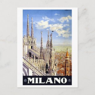 Carte Postale Milano Italie Vintage voyage