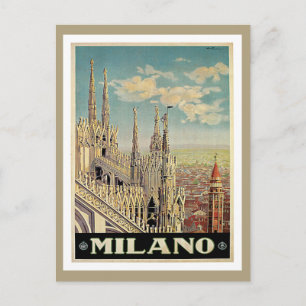 Carte Postale Milano Milan Italie Vintage voyage