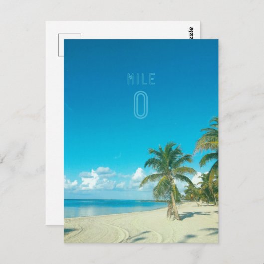 Carte postale MILE ZERO (Devant / Derrière)