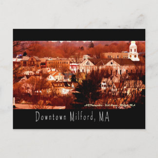 Carte Postale Milford du centre, mA
