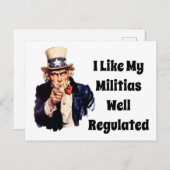 Carte Postale Milice bien réglementée (Devant / Derrière)