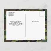 Carte Postale Militaire Armée USA Drapeau Anniversaire Invitatio (Dos)