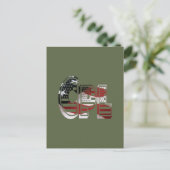 Carte Postale Militaire patriotique incroyable et unique (Debout devant)