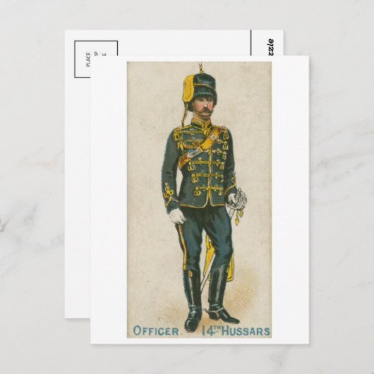 Carte postale militaire vintage (Devant / Derrière)