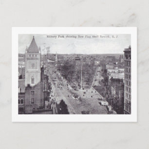 Carte Postale Military Park, Newark NJ Vintage