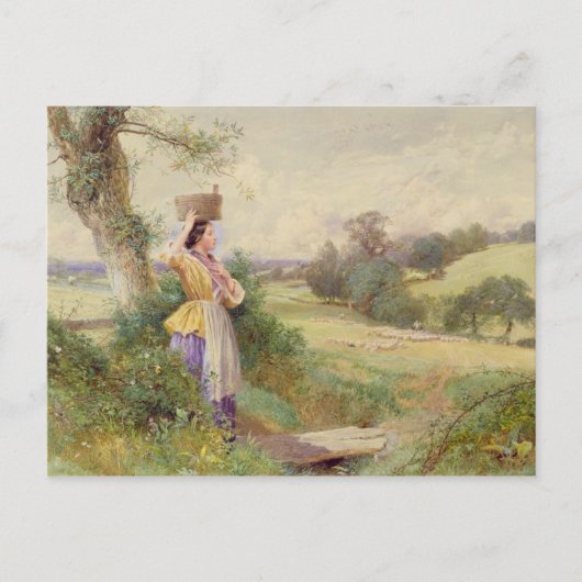Carte Postale Milkmaid 1860 (Devant)