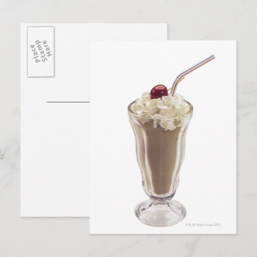 Carte Postale Milkshake (Devant / Derrière)