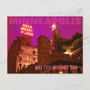 Carte Postale Mill City la nuit