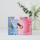 Carte Postale Milla, illustration de la sirène (Debout devant)