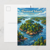 Carte Postale Mille-Îles Canada (Devant / Derrière)