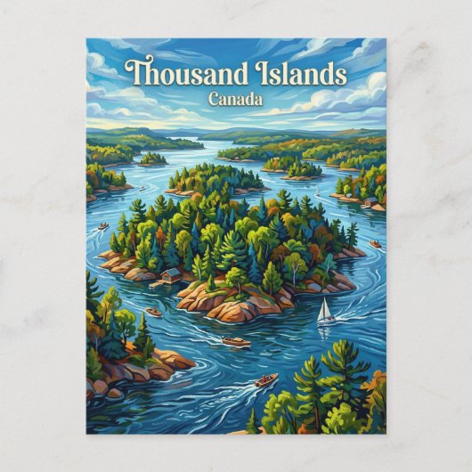 Carte Postale Mille-Îles Canada (Devant)