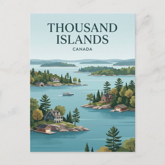 Carte Postale Mille Îles Canada (Devant)