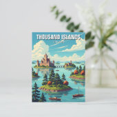 Carte Postale Mille Îles Ontario Canada (Debout devant)