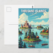 Carte Postale Mille Îles Ontario Canada (Devant / Derrière)