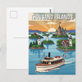 Carte Postale Mille Îles Ontario Canada (Devant / Derrière)