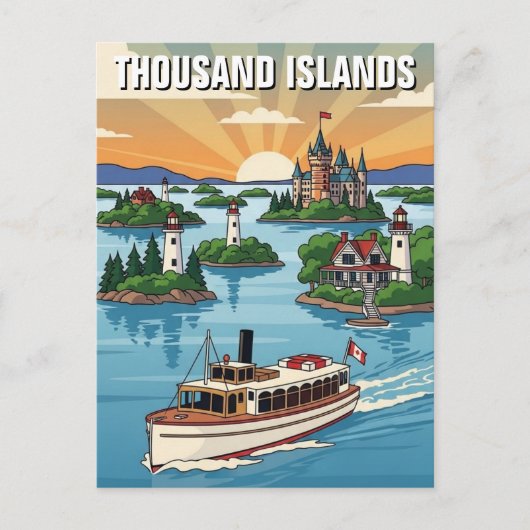 Carte Postale Mille Îles Ontario Canada (Devant)