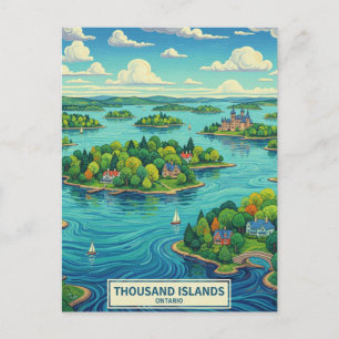 Carte Postale Mille Îles Ontario Canada