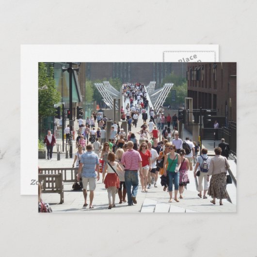 Carte Postale Millenium Bridge, Londres (Devant / Derrière)