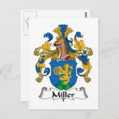Carte Postale Miller Family Crest (Devant / Derrière)