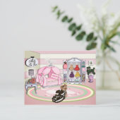 Carte Postale Millie LaRue Chambre Française (Debout devant)