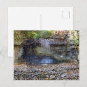 Carte Postale Millikin Falls, QT Metro Park, Columbus, Ohio (Devant / Derrière)