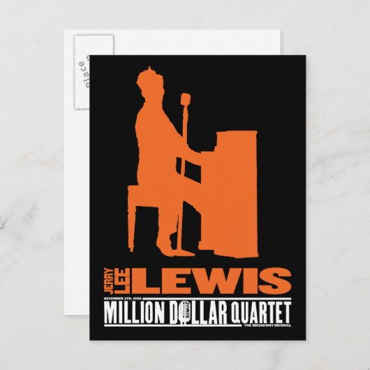 Carte Postale Million Dollar Quartet Lewis (Devant / Derrière)
