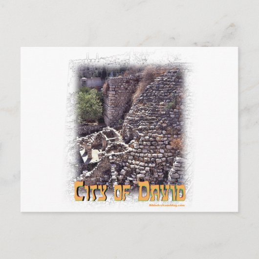 Carte Postale Millo dans la ville de David, Jérusalem (Devant)