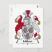 Carte Postale Milner Family Crest (Devant / Derrière)