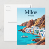 Carte Postale Milos Grèce (Devant / Derrière)