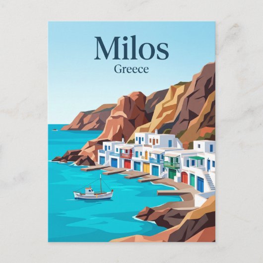 Carte Postale Milos Grèce (Devant)