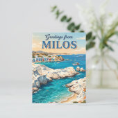 Carte Postale Milos Grèce (Debout devant)