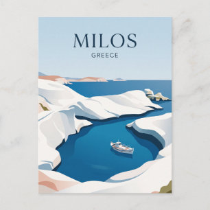 Carte Postale Milos Grèce