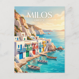 Carte Postale Milos Grèce