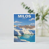 Carte Postale Milos Grèce Travel (Debout devant)