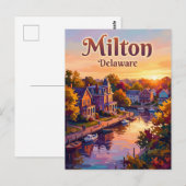 Carte Postale Milton États-Unis (Devant / Derrière)