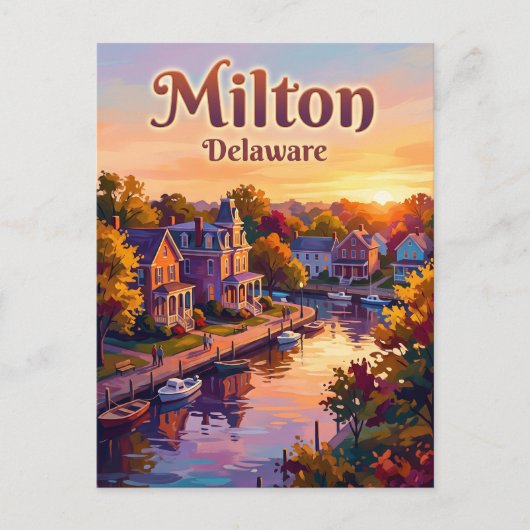 Carte Postale Milton États-Unis (Devant)