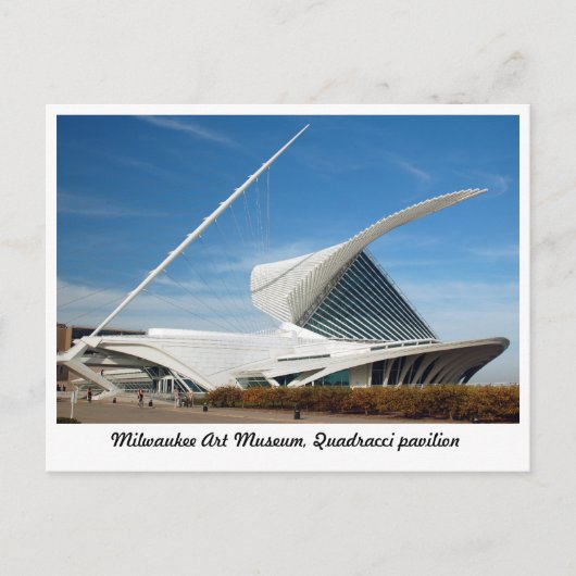 Carte Postale Milwaukee Art Museum, Pavillon Quadracci (Devant)