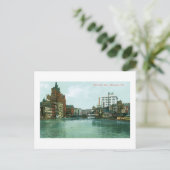 Carte Postale Milwaukee River, Milwaukee, Wisconsin (Debout devant)