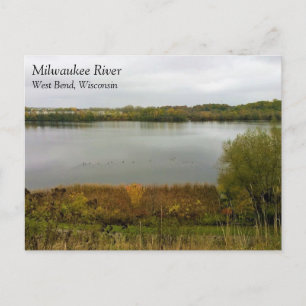 Carte Postale Milwaukee River, West Bend, Wisconsin