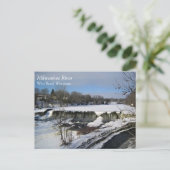 Carte Postale Milwaukee River, West Bend, Wisconsin (Debout devant)