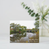 Carte Postale Milwaukee River, West Bend, Wisconsin (Debout devant)
