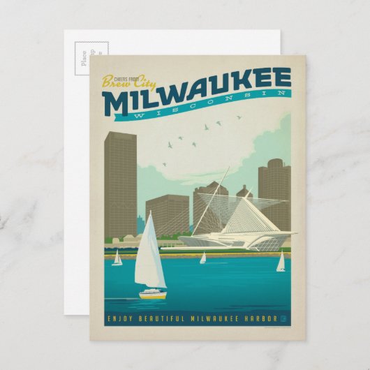 Carte Postale Milwaukee, WI (Devant / Derrière)