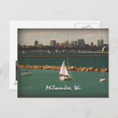 Carte Postale Milwaukee, WI Skyline (Devant / Derrière)